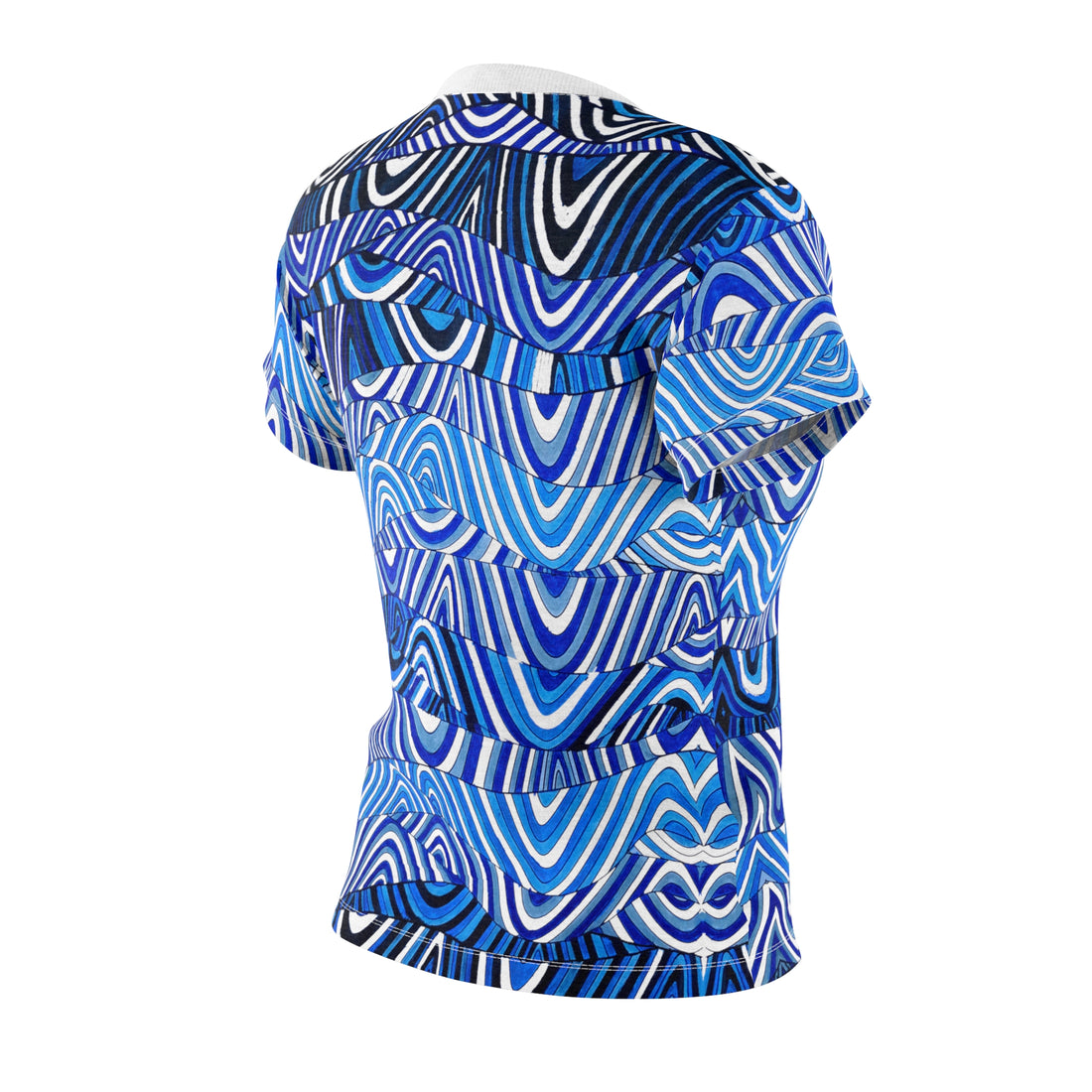 White Sonic AOP Women's Cap Sleeves T-shirt