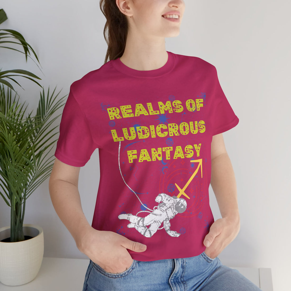 Fantasy Realm Typography Unisex Jersey Tee