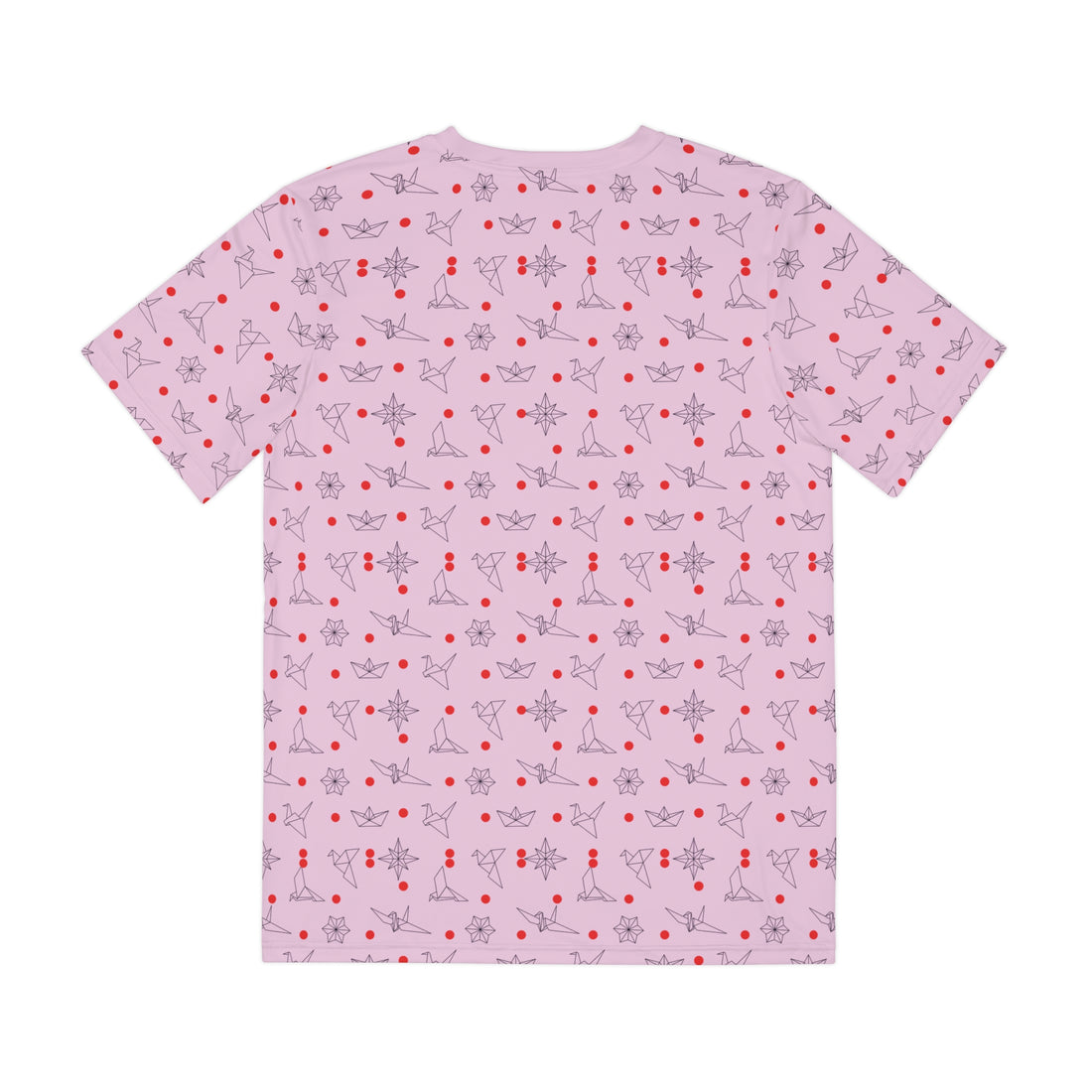 Lilac Origami Men's Polyester Tee (AOP)
