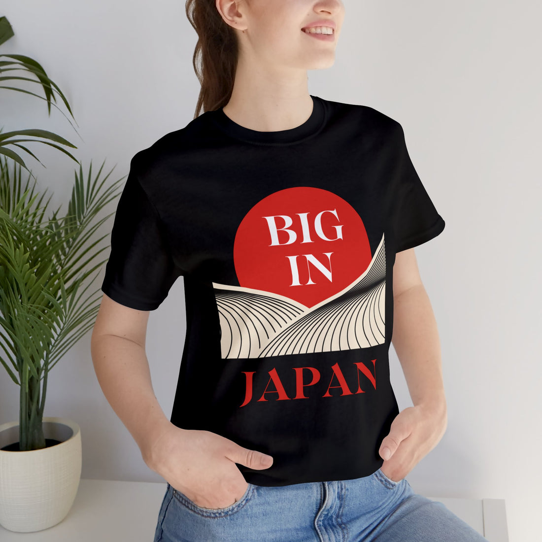 Unisex Big In Japan Typography Jersey Tee