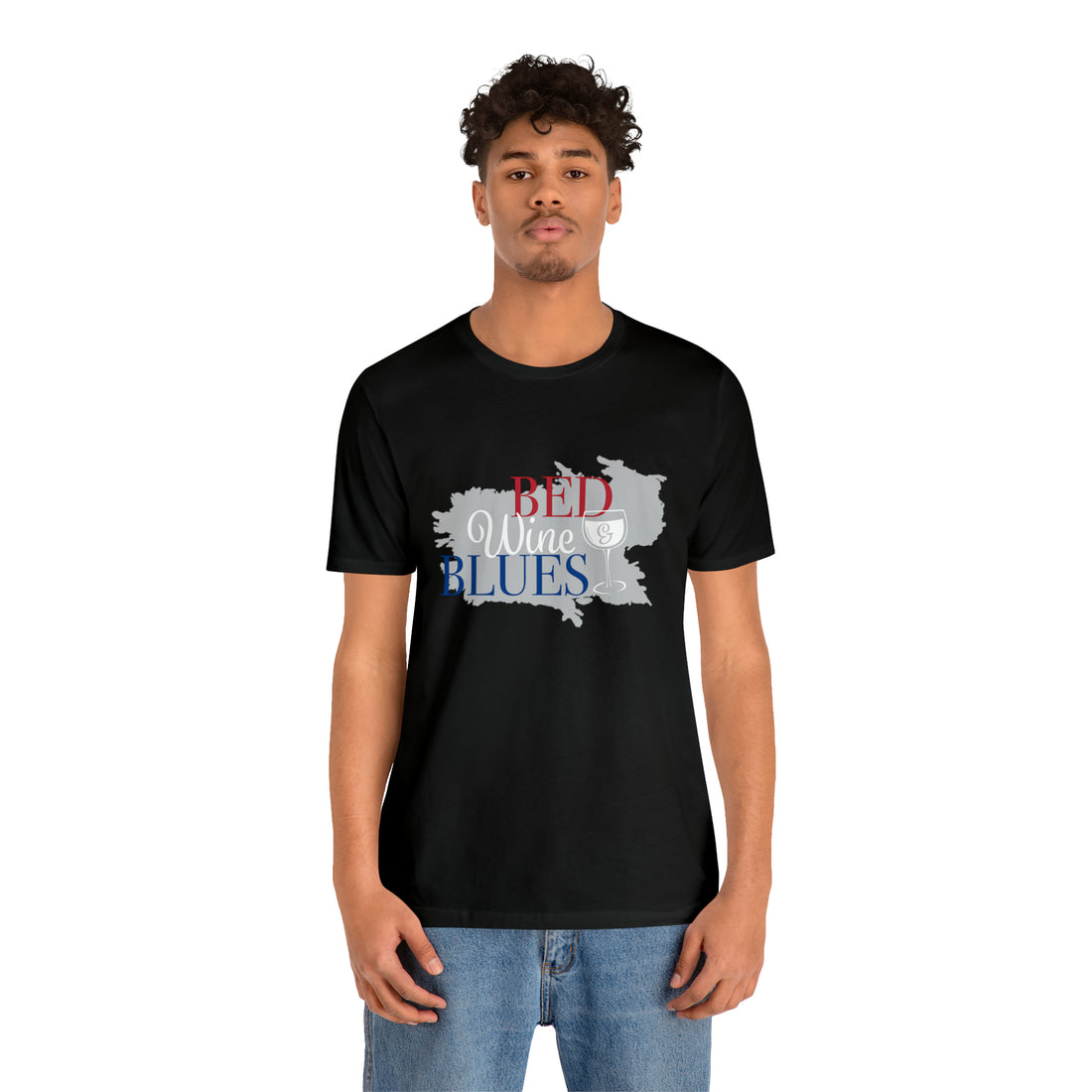 Unisex Jersey Bed & Wine Tee