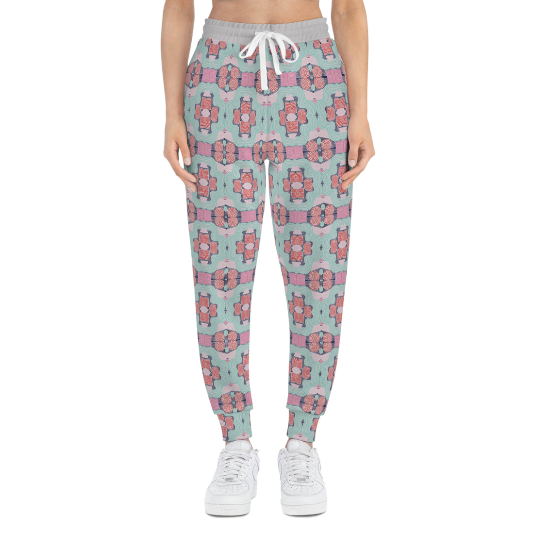 Slate Geometric Print Unisex Joggers