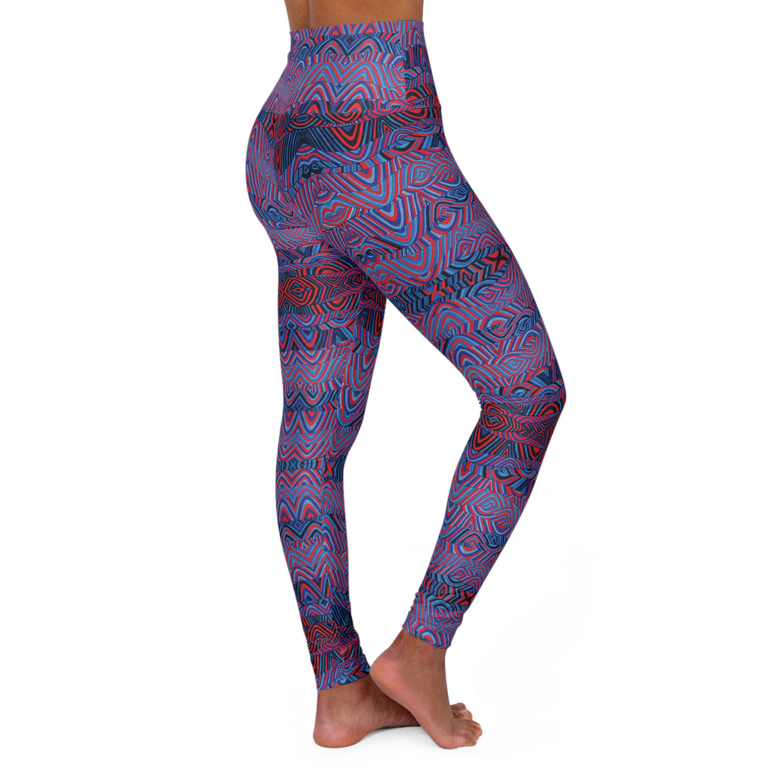 Red Sonic Yoga Leggings