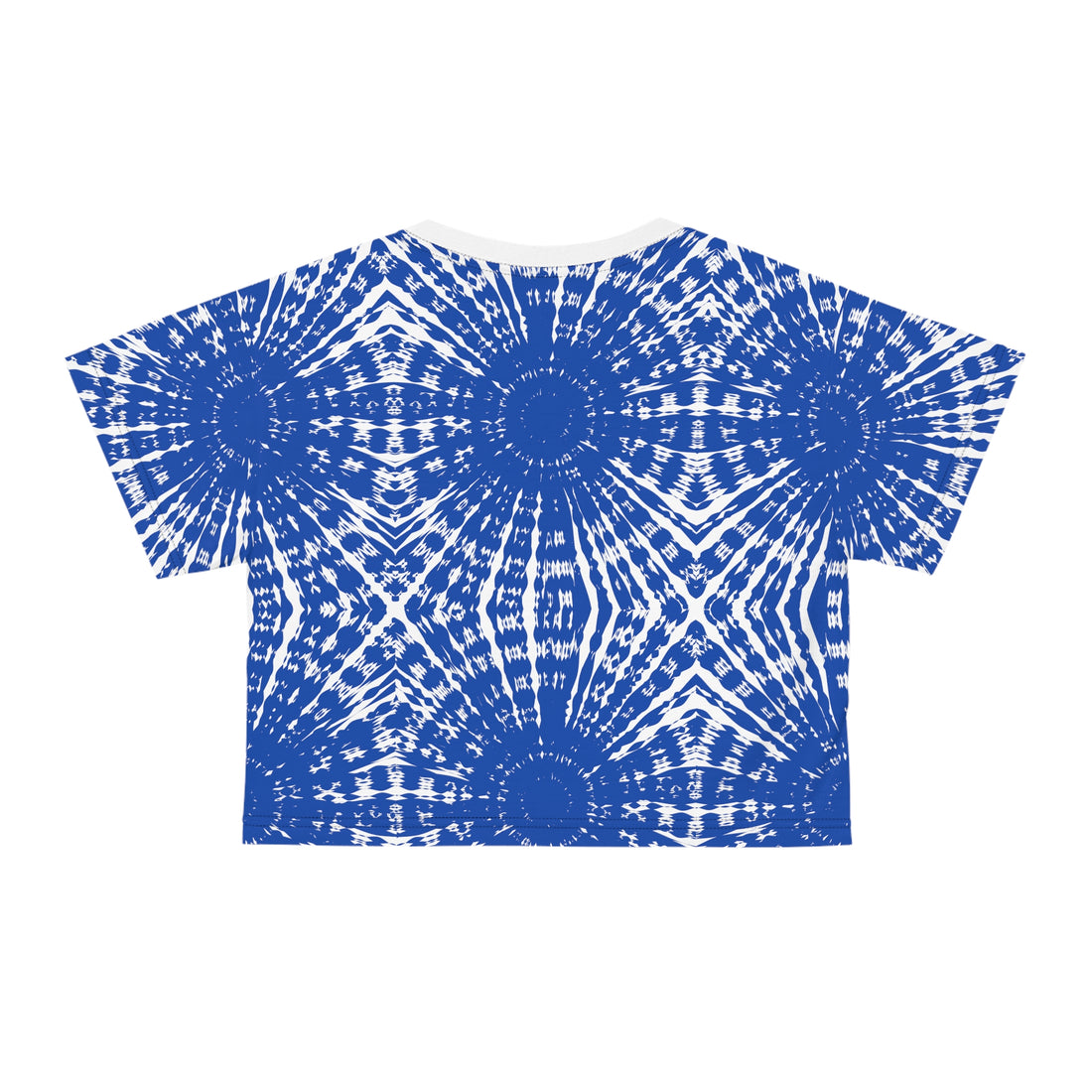 White Wild Child Printed AOP Crop Tee