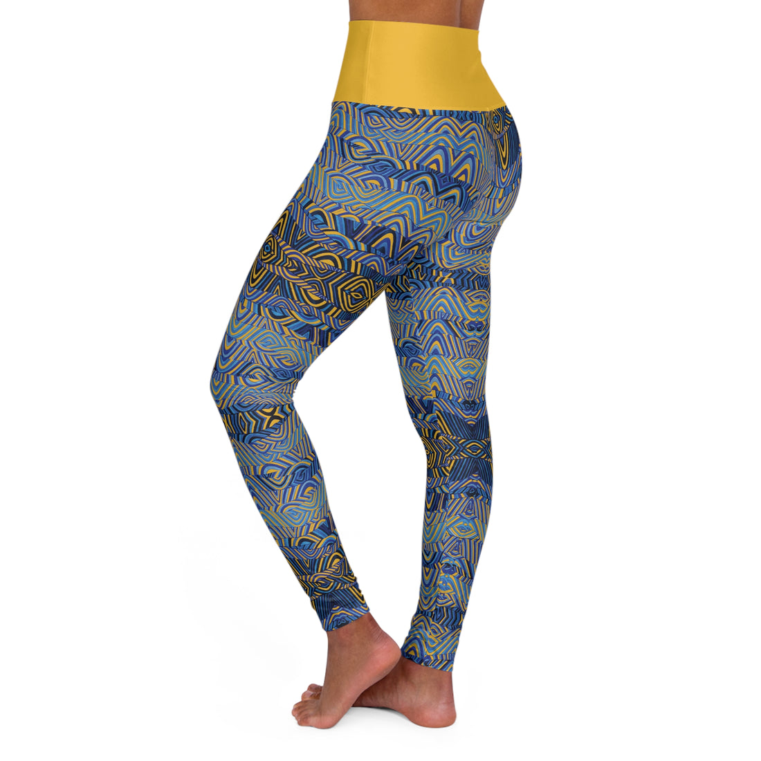 Yellow Sonic Yoga Leggings
