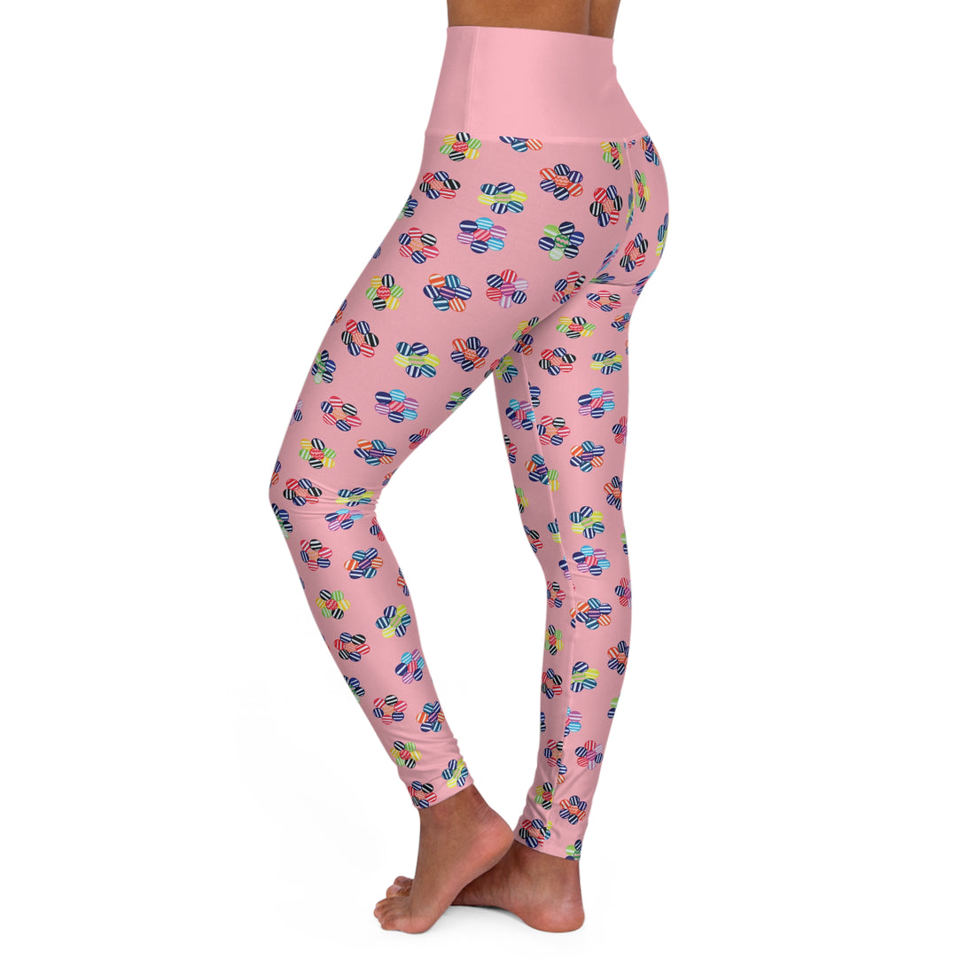 Blush Candy Florals Yoga Leggings