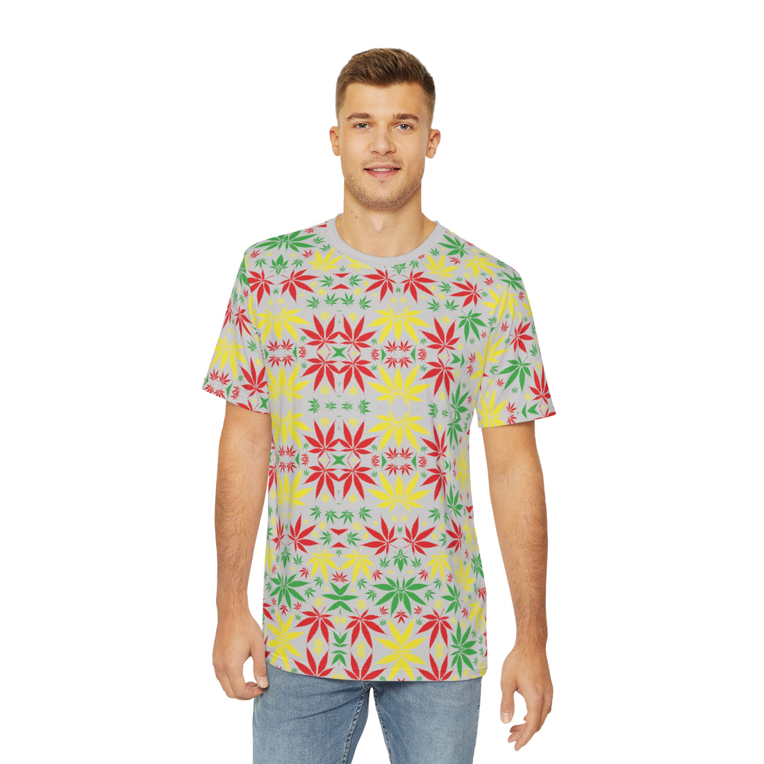 Slate Tropical Men's Polyester Tee (AOP)