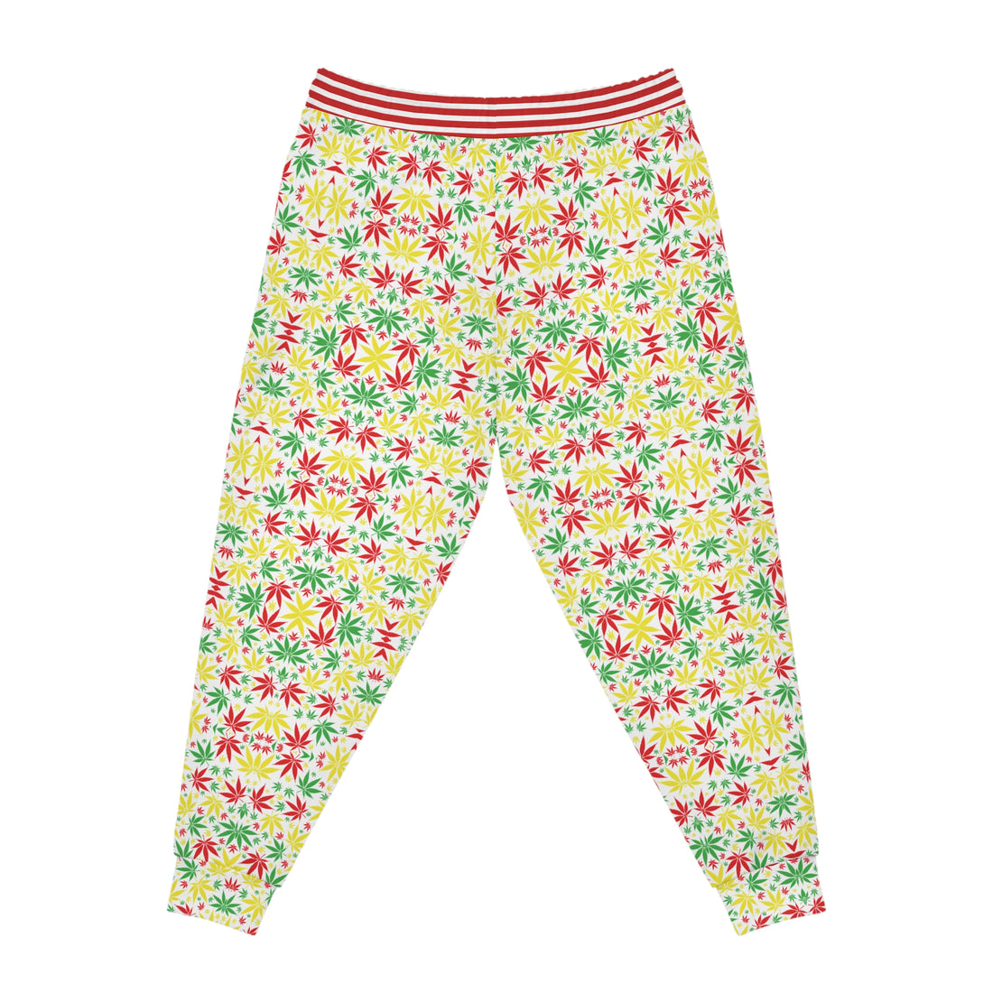 White Tropical Rasta toned Unisex Joggers