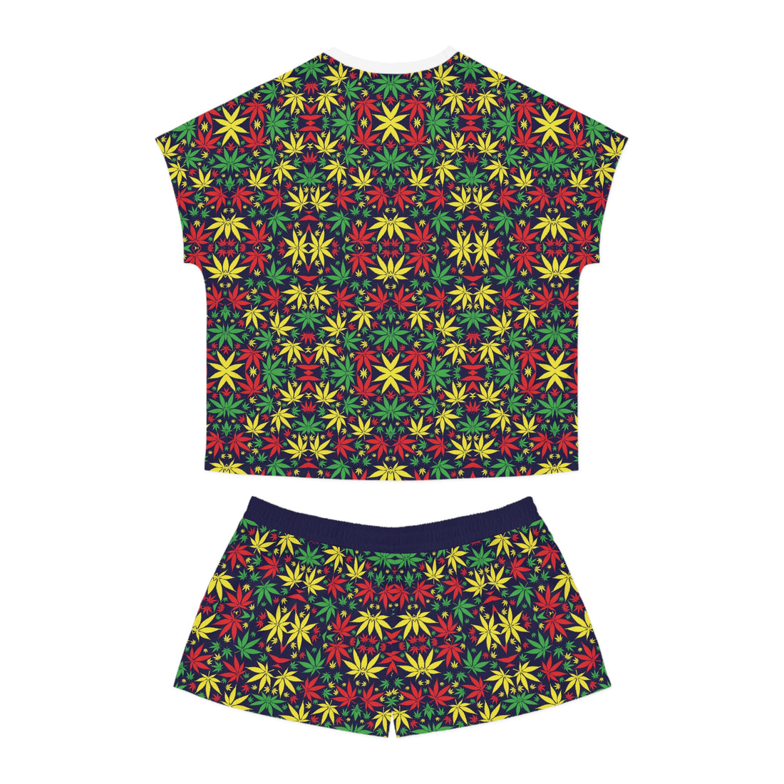 Ink Tropical Rasta Toned Short Pajama Set (AOP)