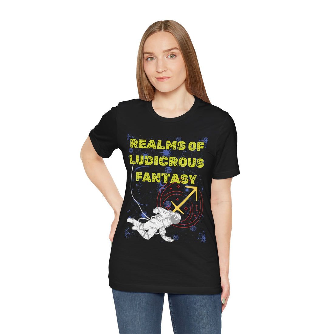 Fantasy Realm Typography Unisex Jersey Tee