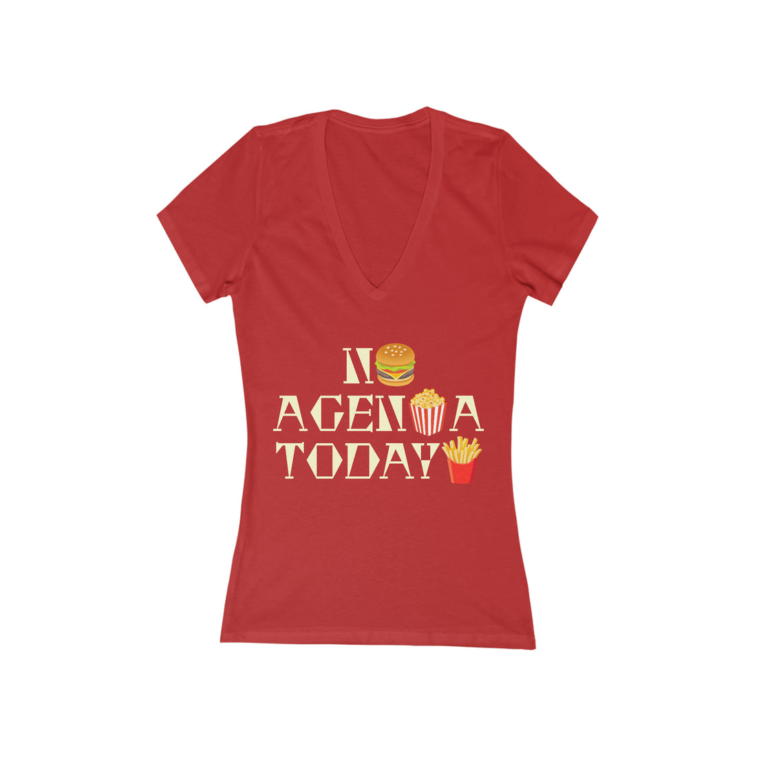Women's Jersey No Agenda V-Neck Tee