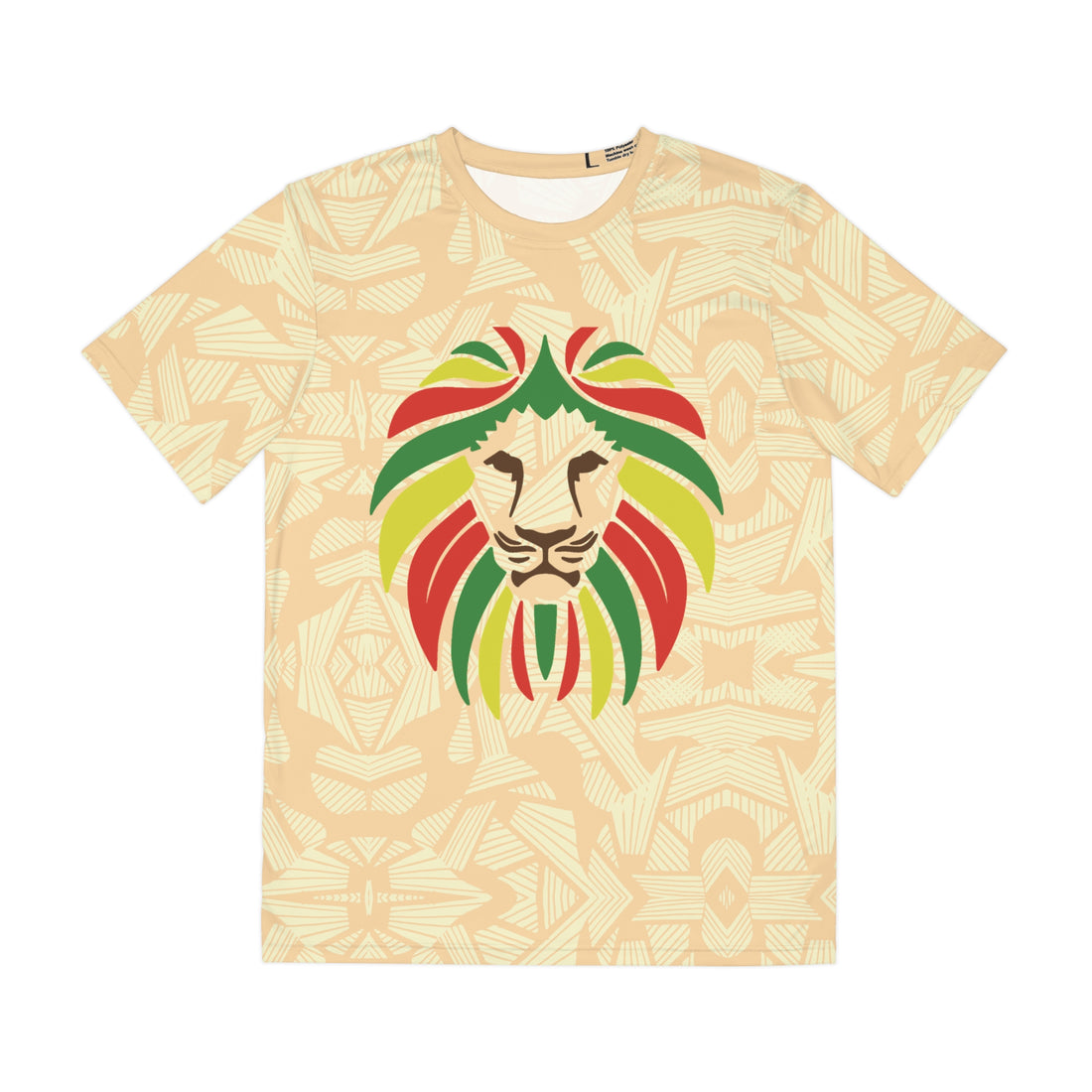 Sarcoline Men's Rasta Lion Portrait Polyester Tee (AOP)