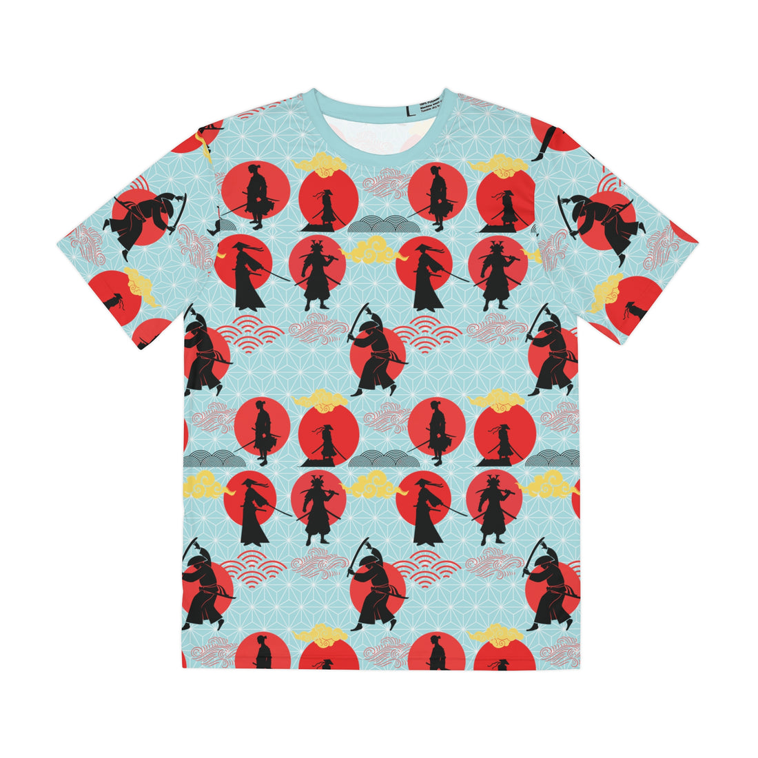Icy Blue Samurai Men's Polyester Tee (AOP)