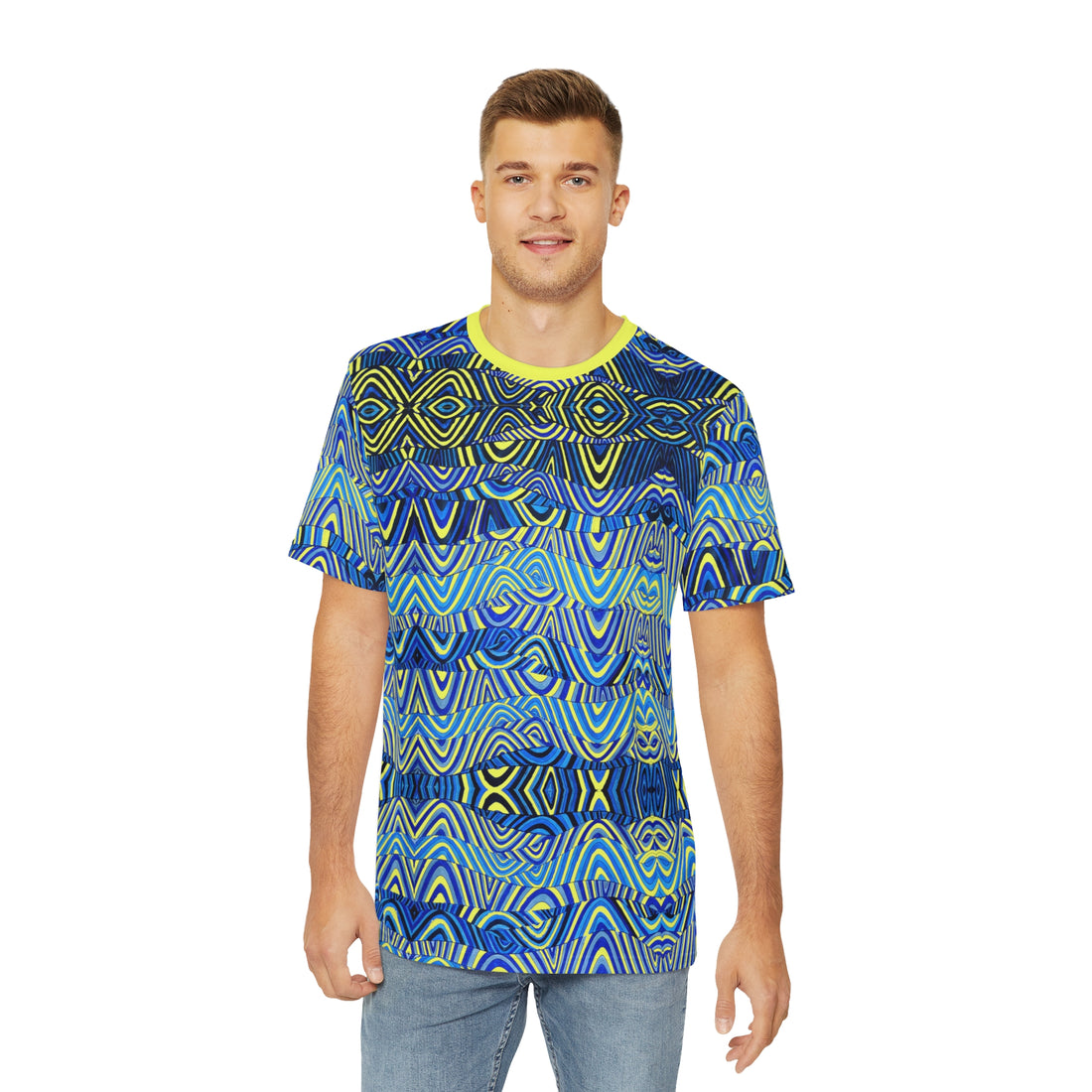 Canary Sonic Men's Polyester Tee (AOP)