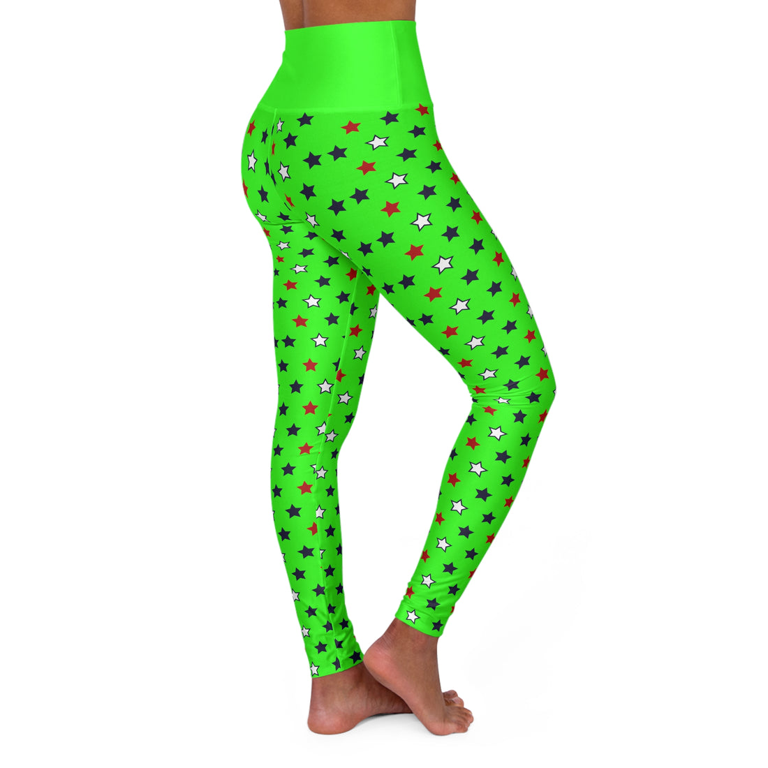 Neon Green Stargirl Yoga Leggings