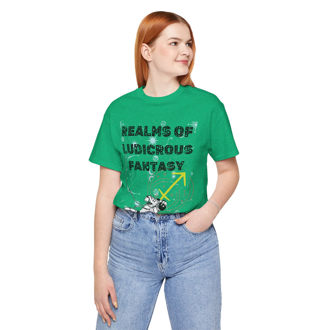 Fantasy Realm Typography Unisex Jersey Tee