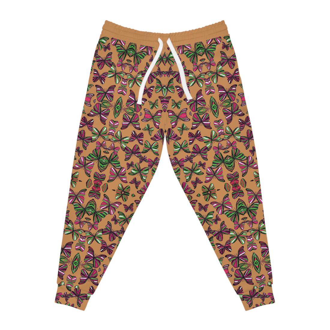 Mocha Butterflies Kaleidoscope AOP Joggers