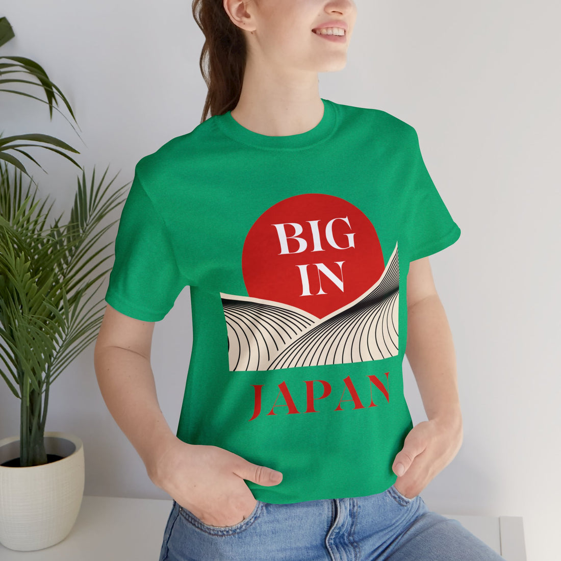 Unisex Big In Japan Typography Jersey Tee