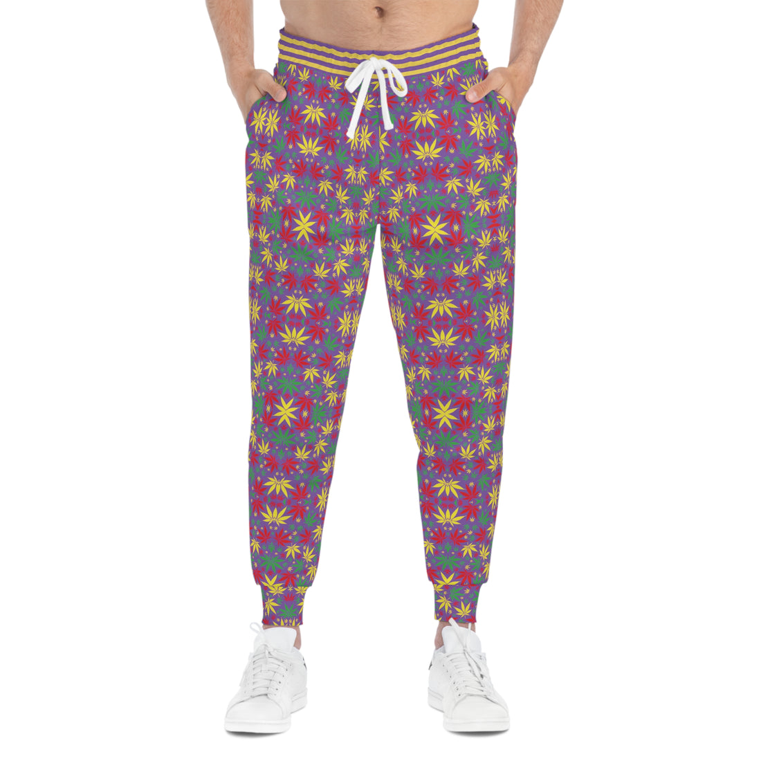 Pearl Purple Tropical Rasta toned Unisex Joggers