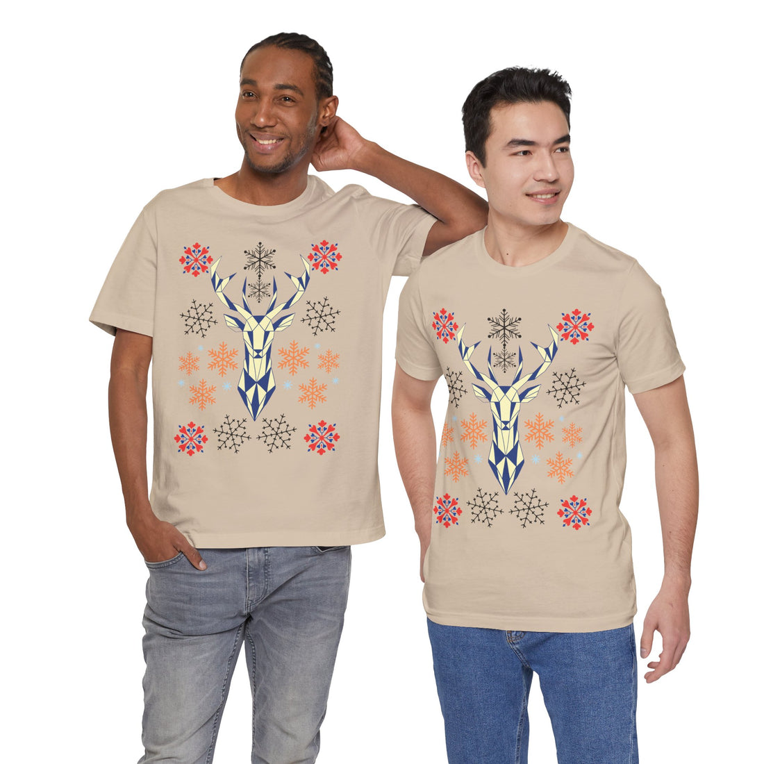 Stag Print Unisex Jersey Tee