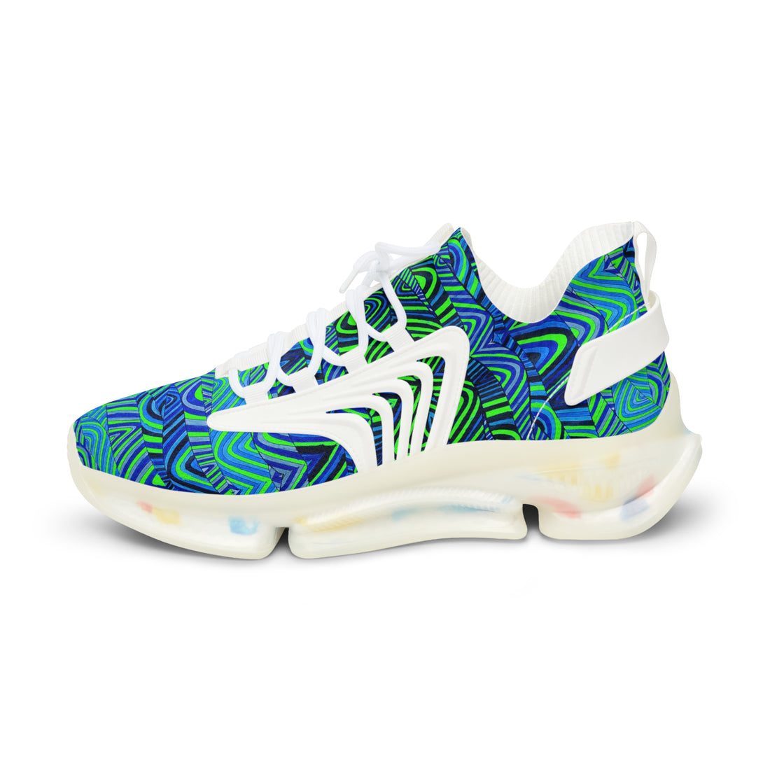 Neon Green Sonic OTT Men's Mesh Knit Sneakers