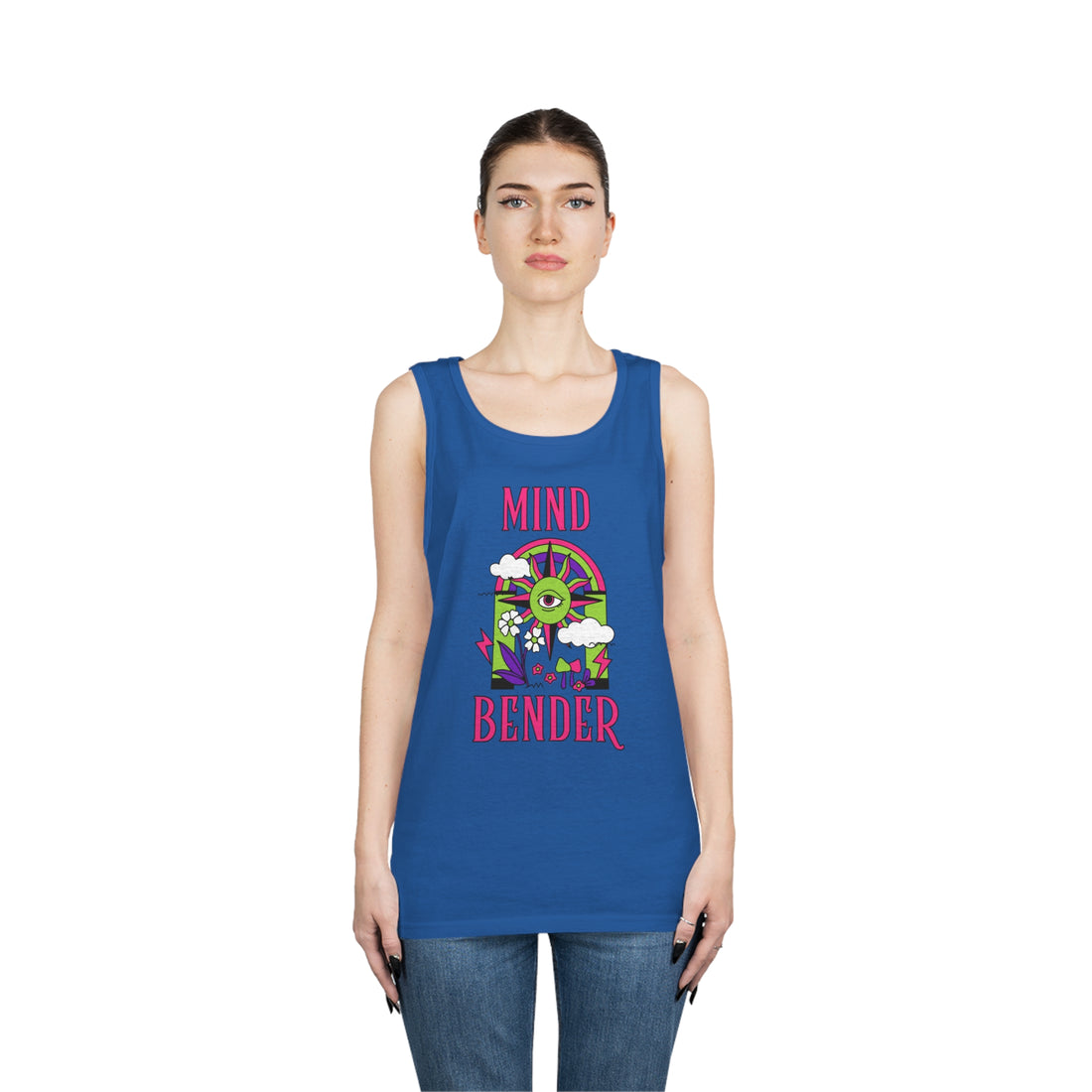 Mind Bender Psychedelic Print Unisex Tank Top