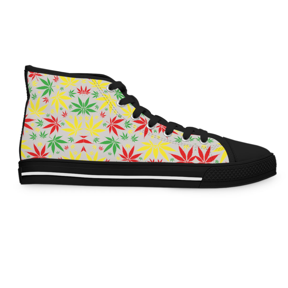 Slate Tropical Rasta Toned Women's High Top Sneakers