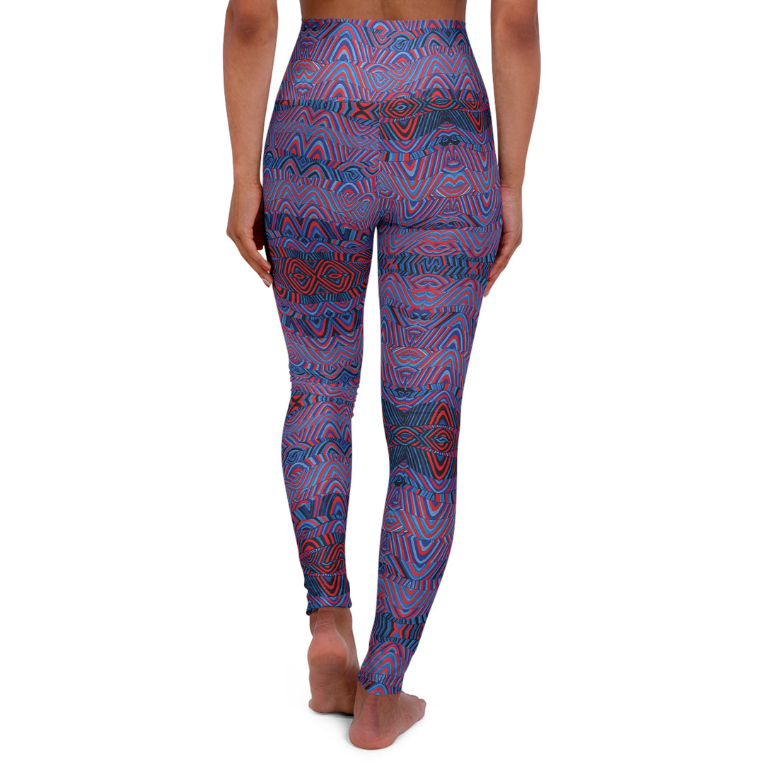 Red Sonic Yoga Leggings
