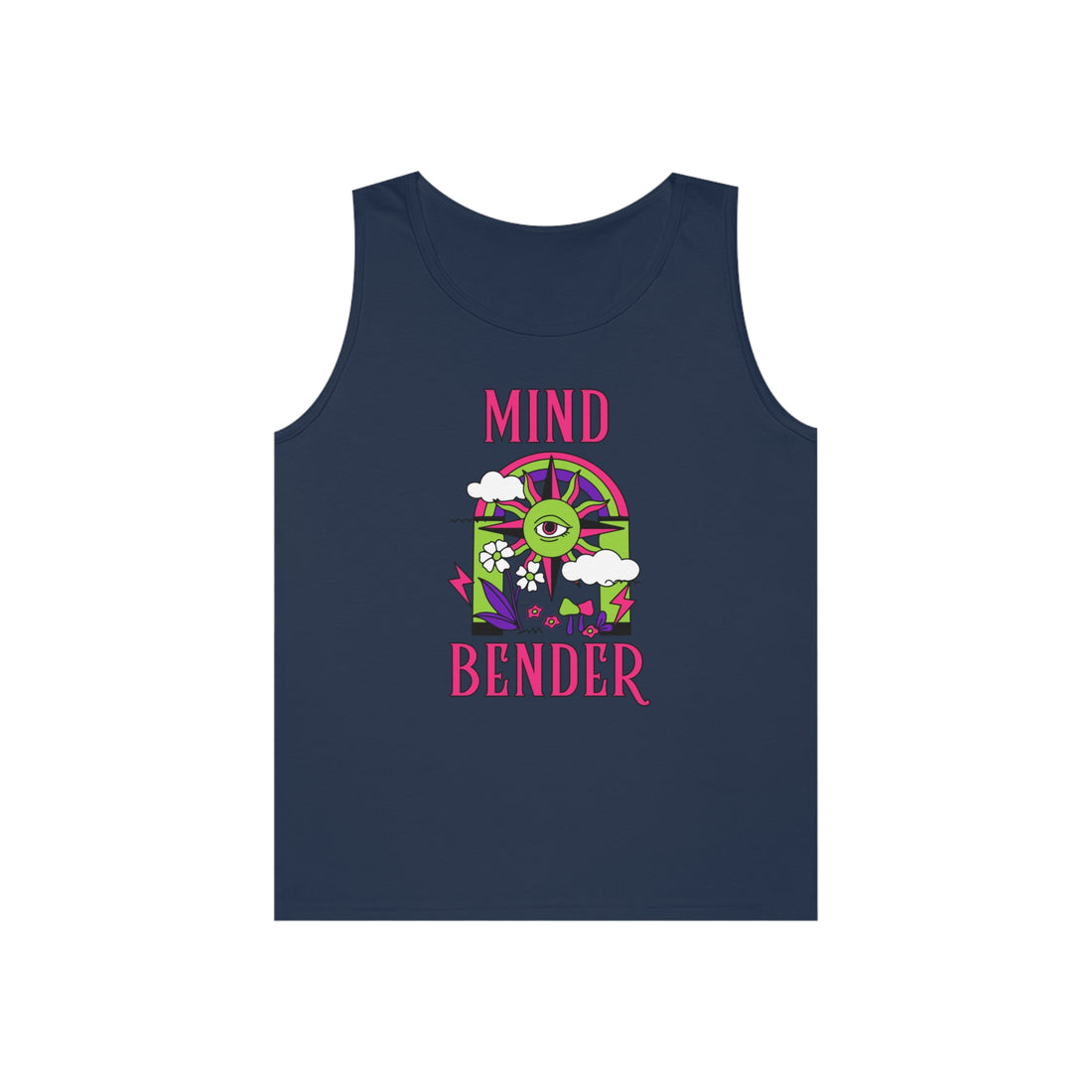 Mind Bender Psychedelic Print Unisex Tank Top
