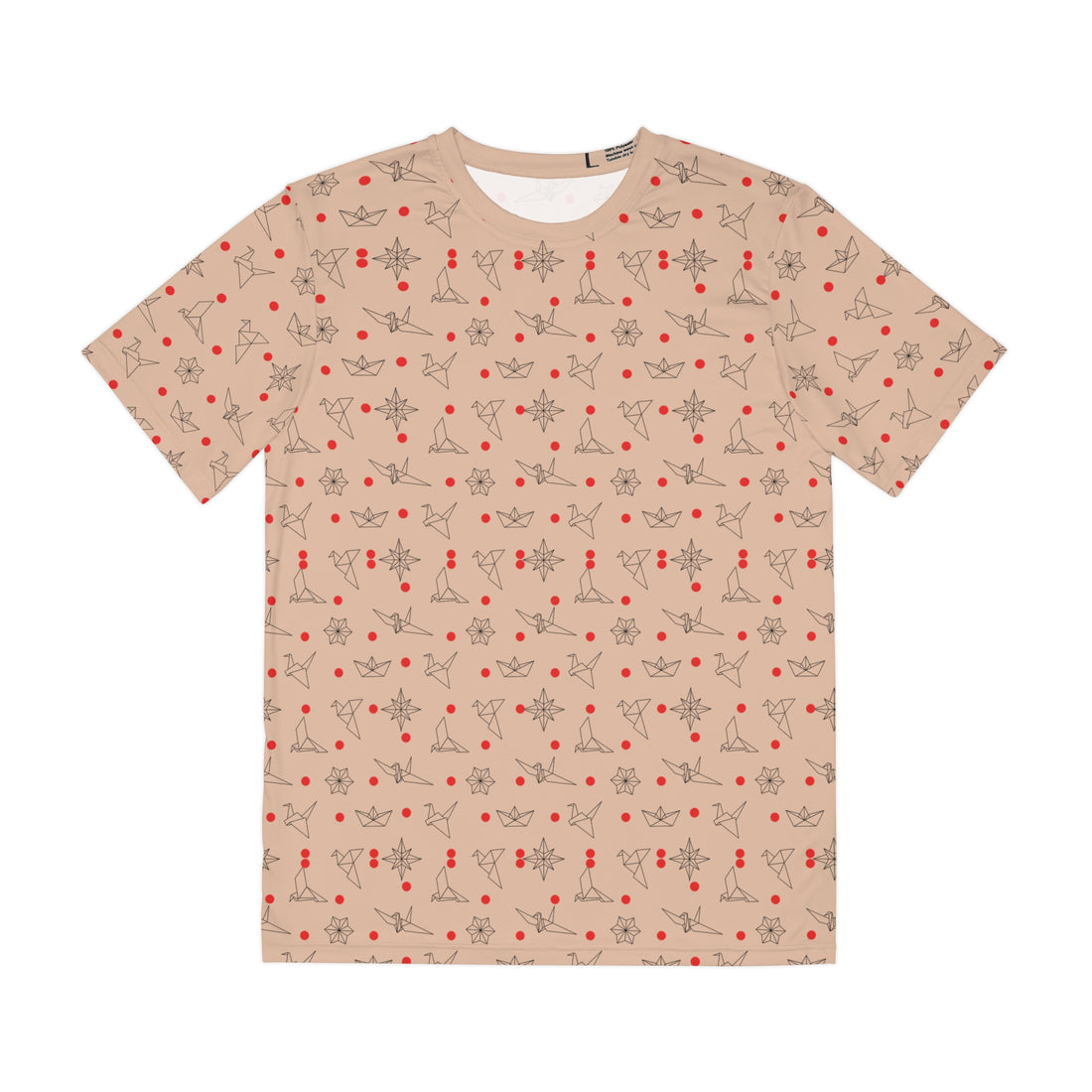 Nude Origami Men's Polyester Tee (AOP)