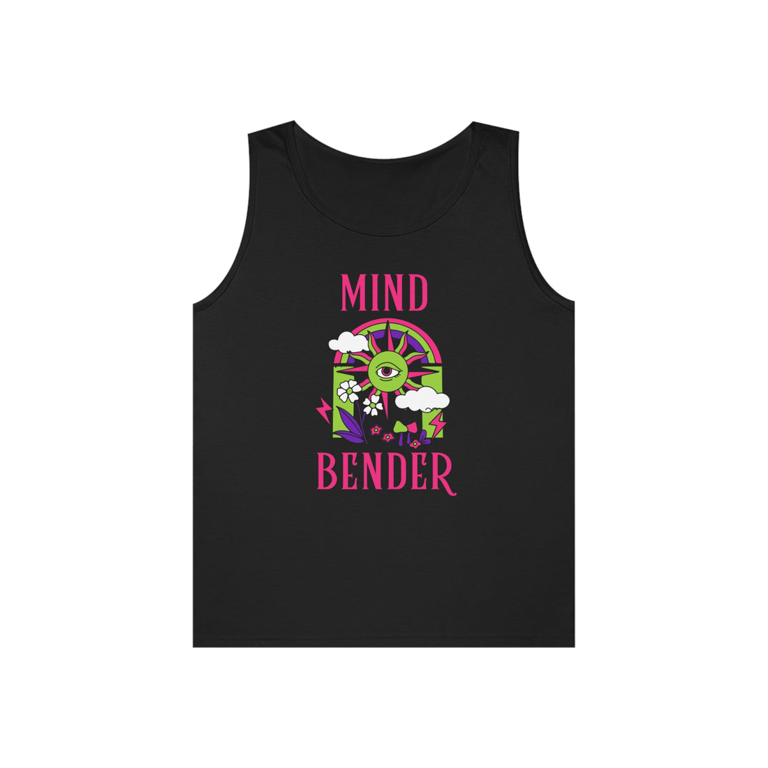 Mind Bender Psychedelic Print Unisex Tank Top
