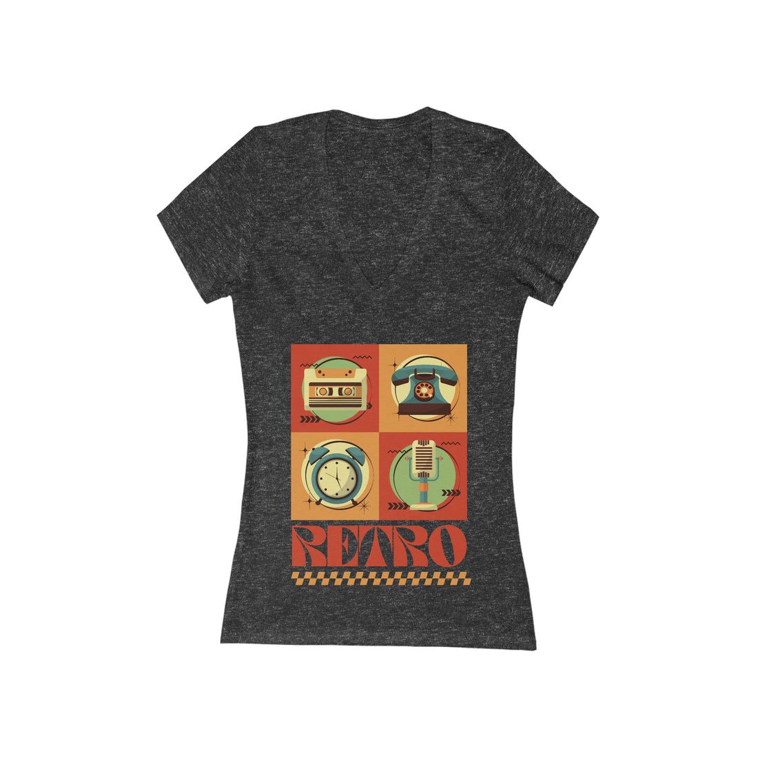 Women's Jersey Retro V-Neck Tee