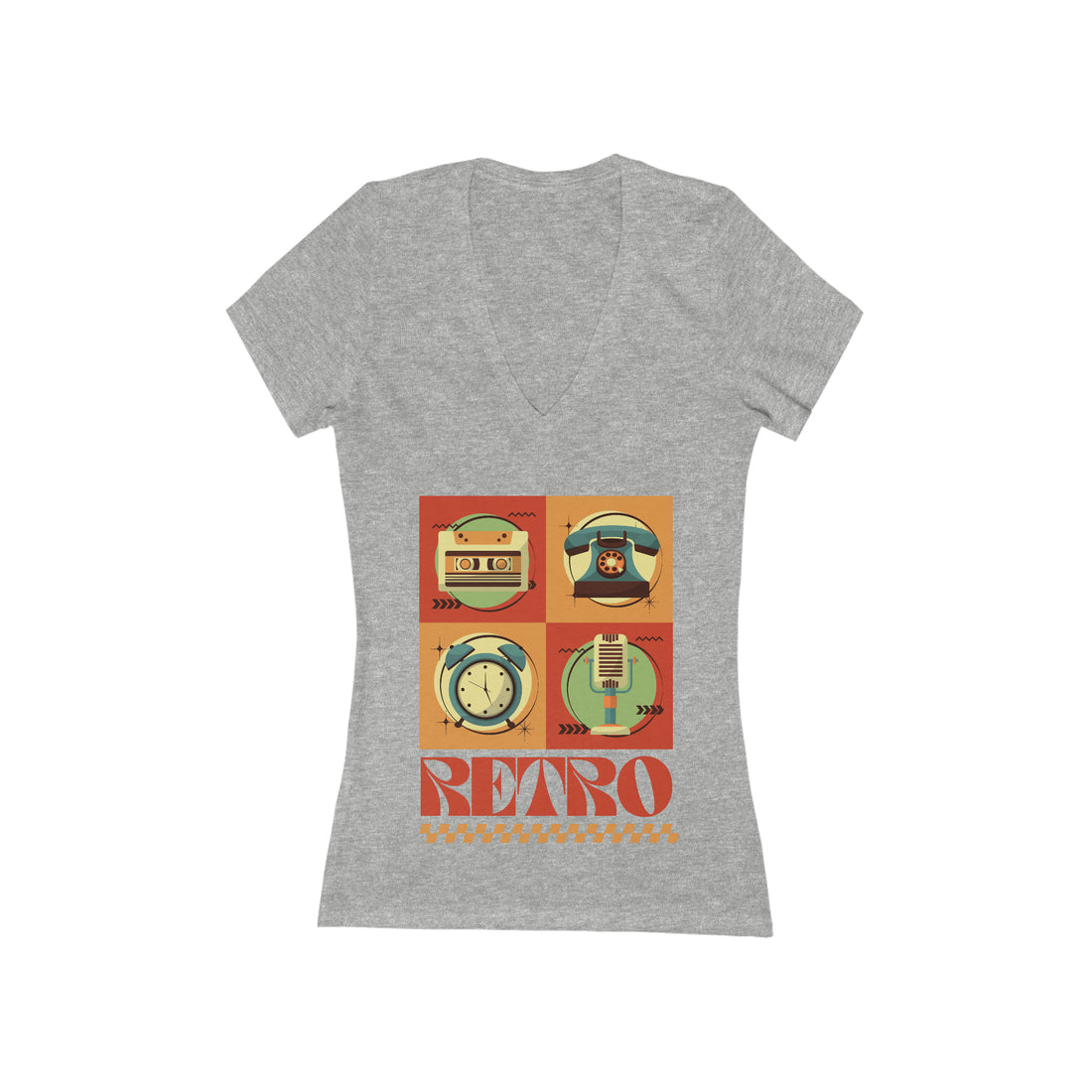 Women's Jersey Retro V-Neck Tee