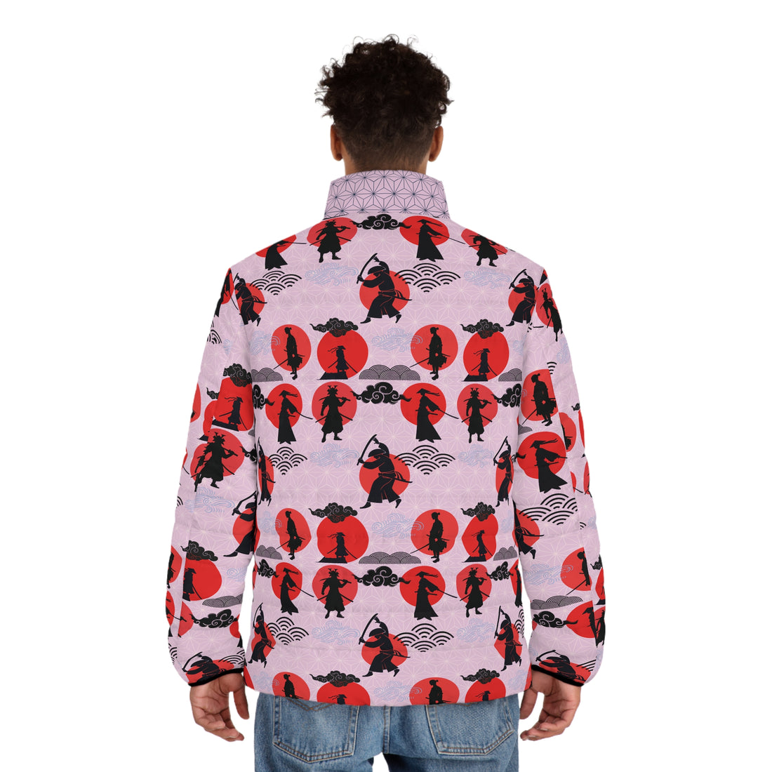 Lilac Samurai Men's Puffer Jacket