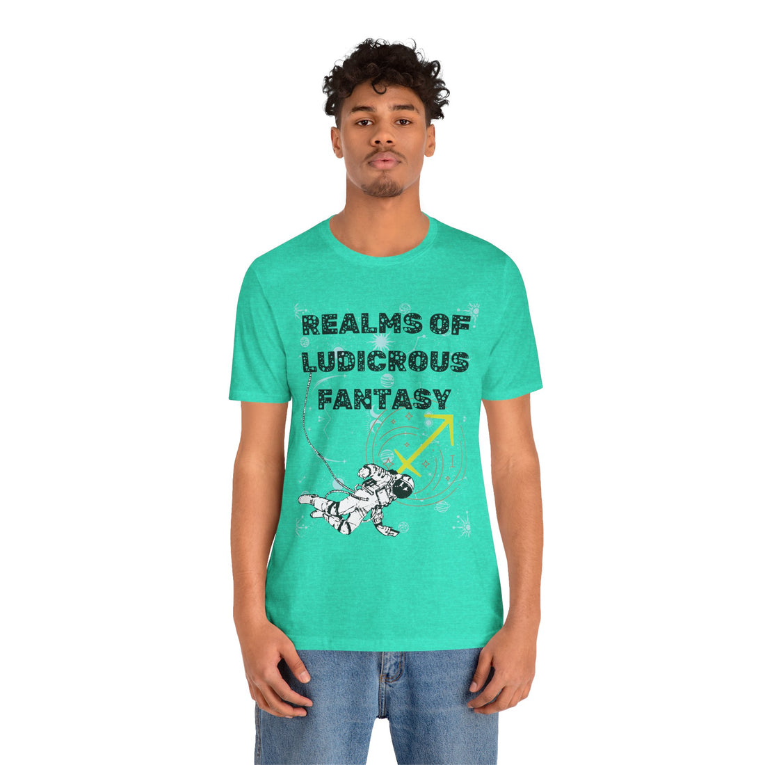 Fantasy Realm Typography Unisex Jersey Tee