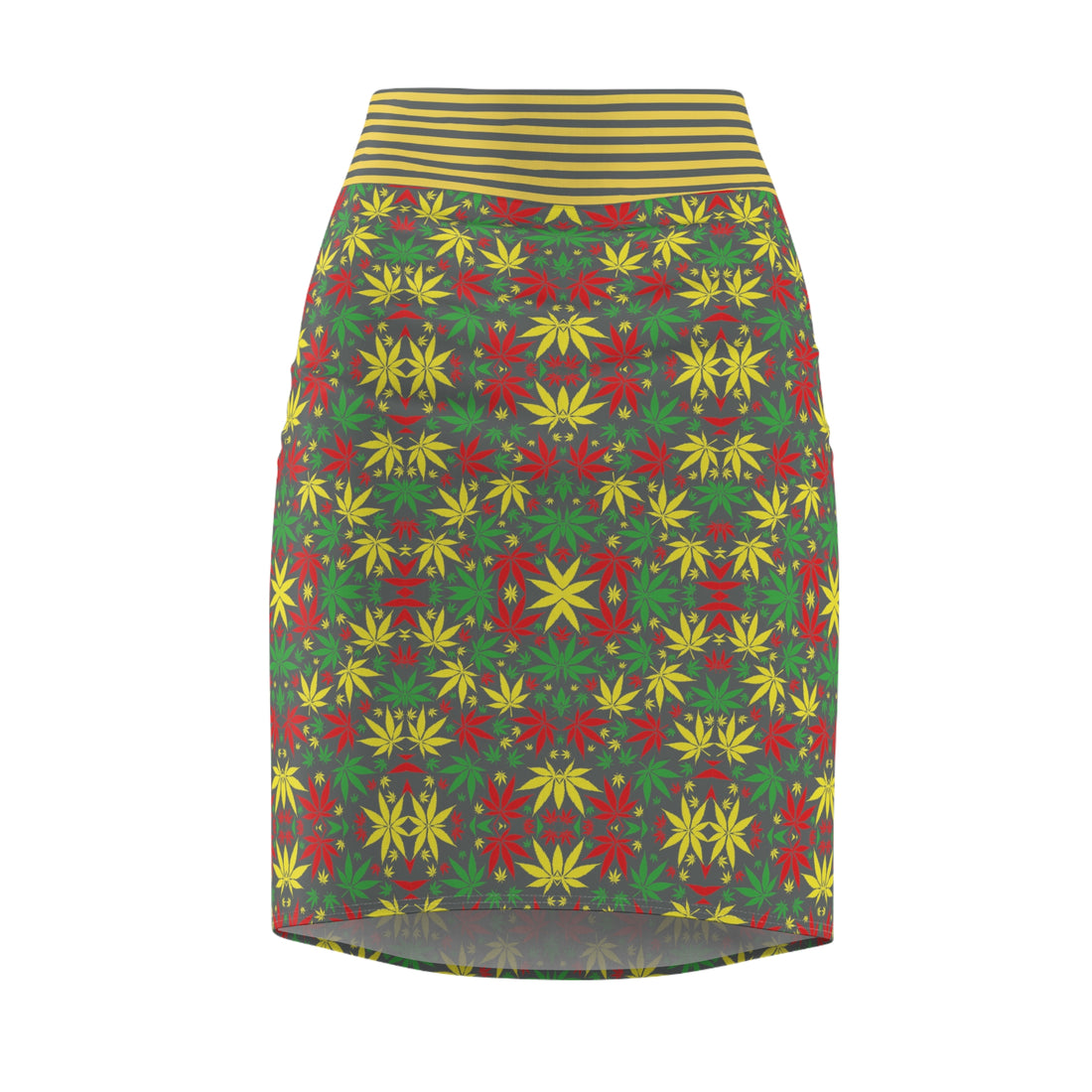 Ash Tropical Rasta Toned Pencil Skirt