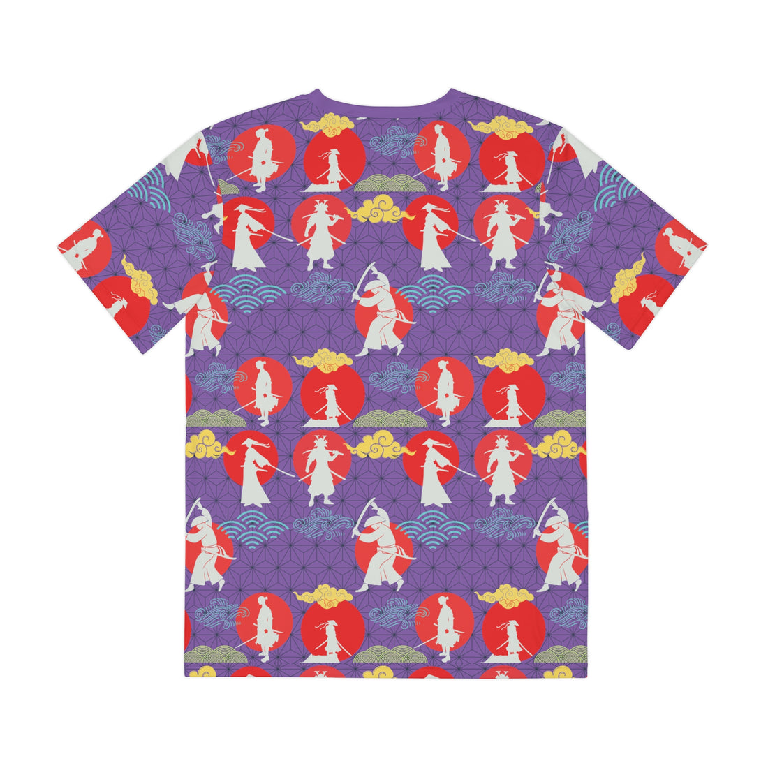 Pearl Purple Samurai Men's Polyester Tee (AOP)