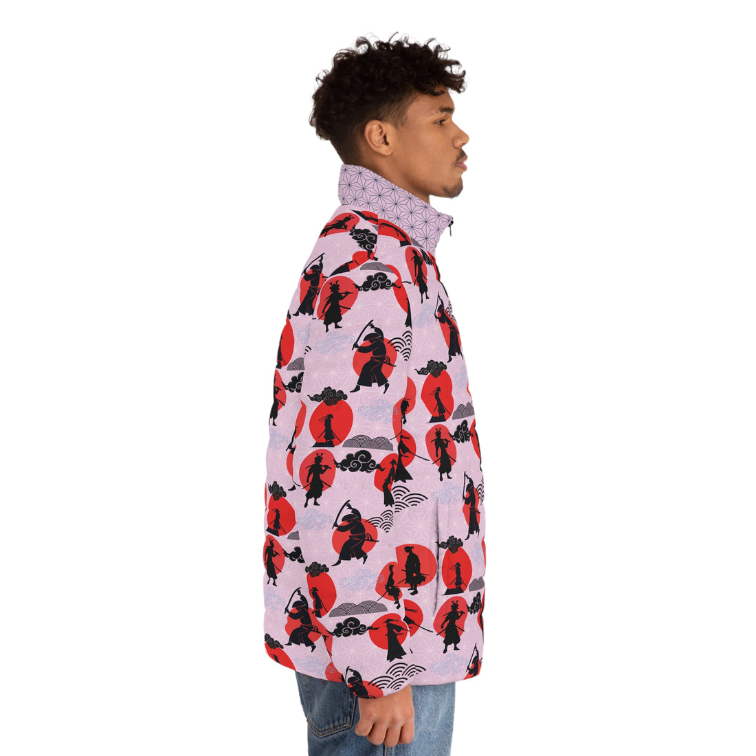 Lilac Samurai Men's Puffer Jacket