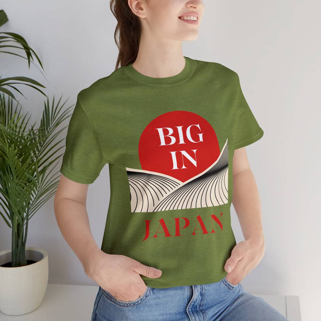 Unisex Big In Japan Typography Jersey Tee