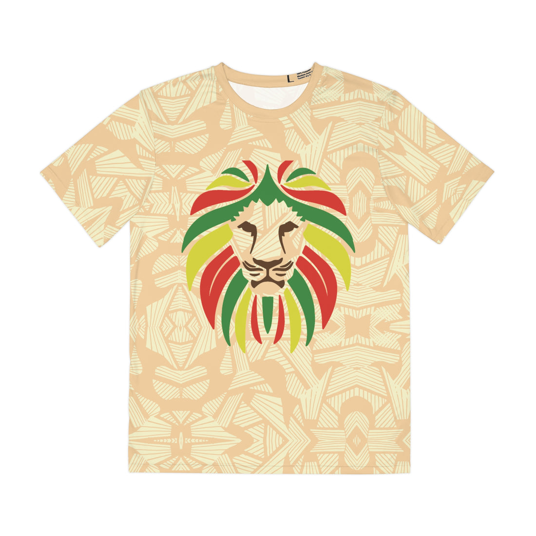Tuscan Men's Rasta Lion Portrait Polyester Tee (AOP)