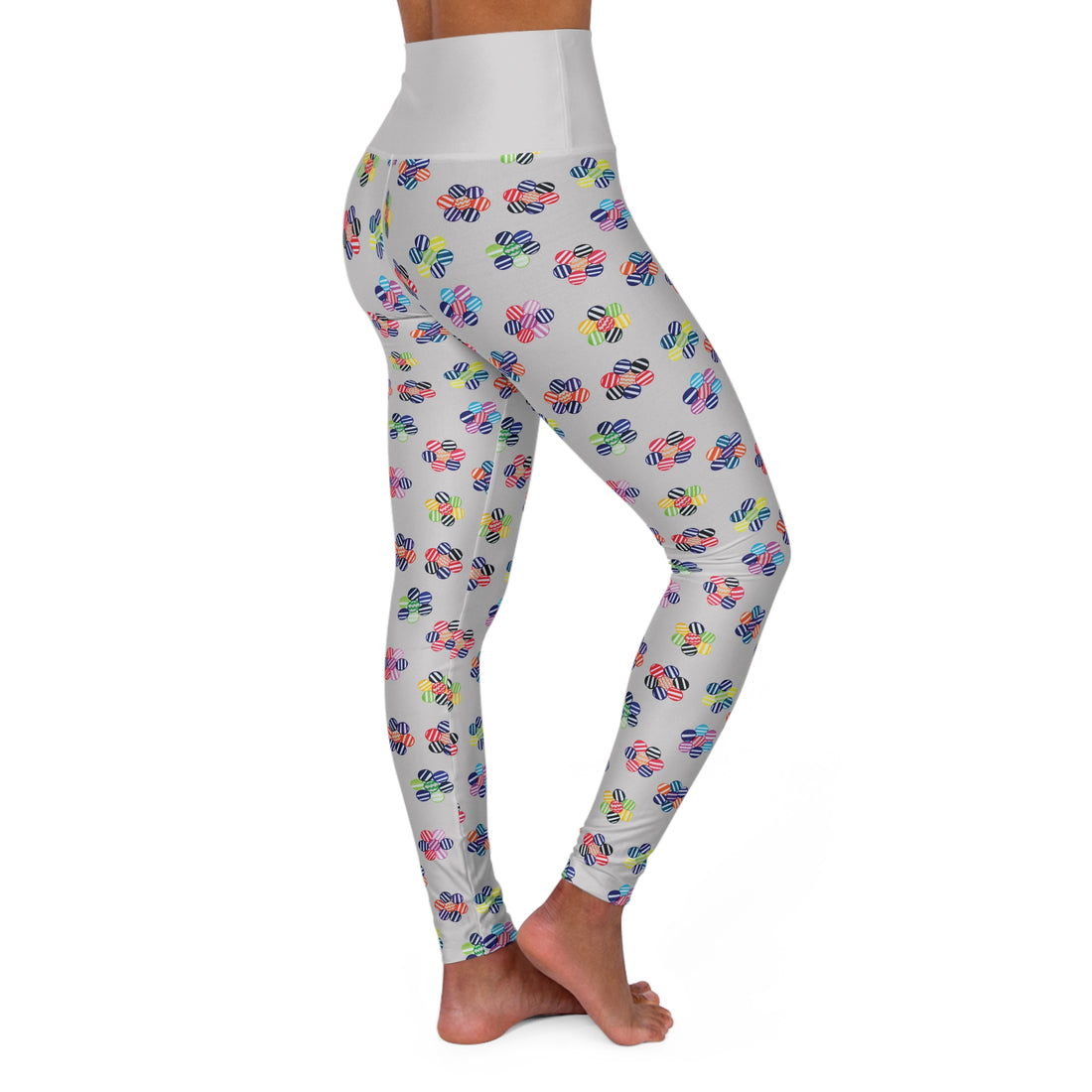 Slate Candy Florals Yoga Leggings