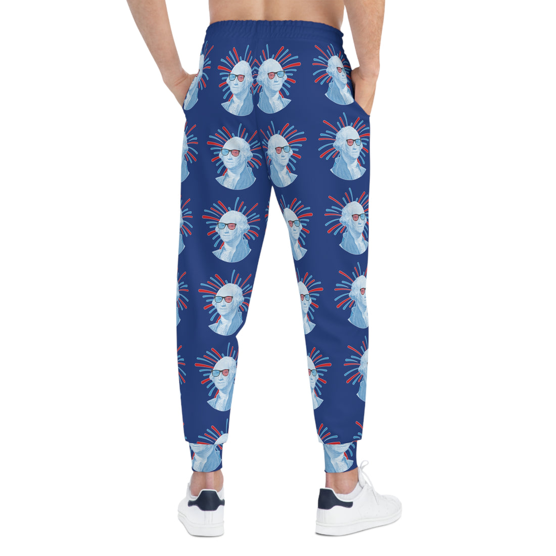 Blue Unisex Washington AOP Joggers