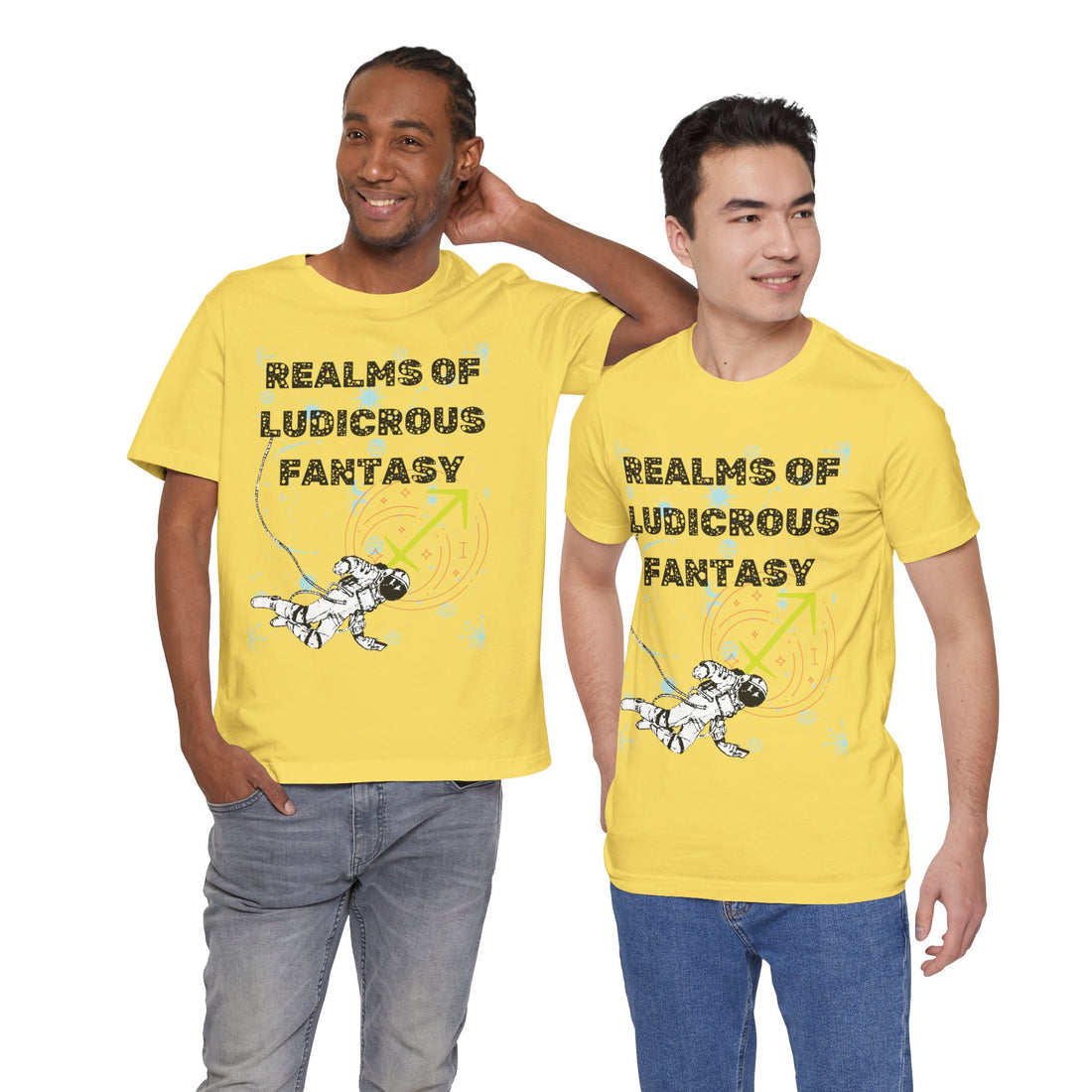 Fantasy Realm Typography Unisex Jersey Tee