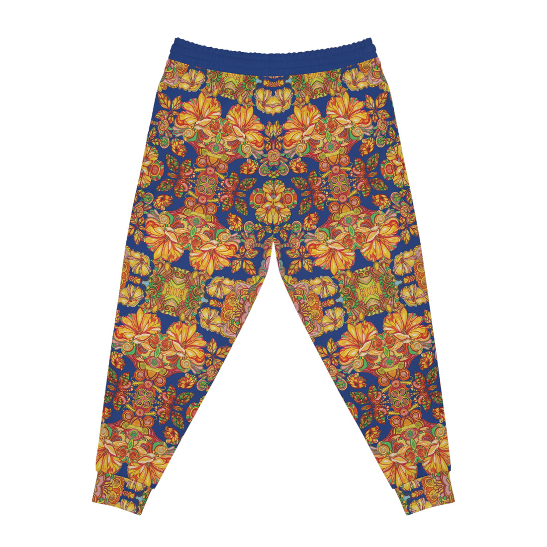 Blue AOP Artsy Floral Joggers