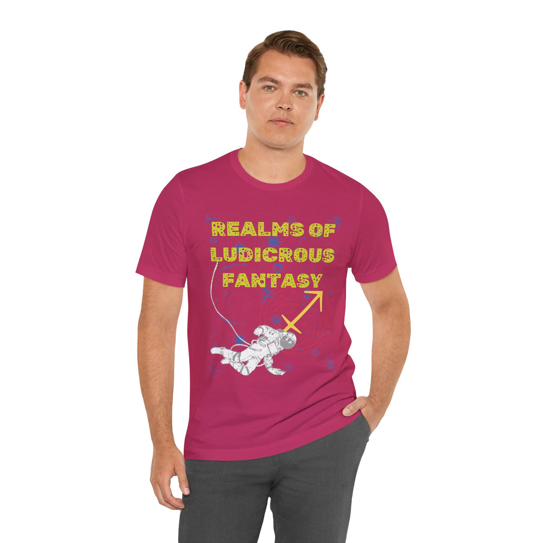 Fantasy Realm Typography Unisex Jersey Tee