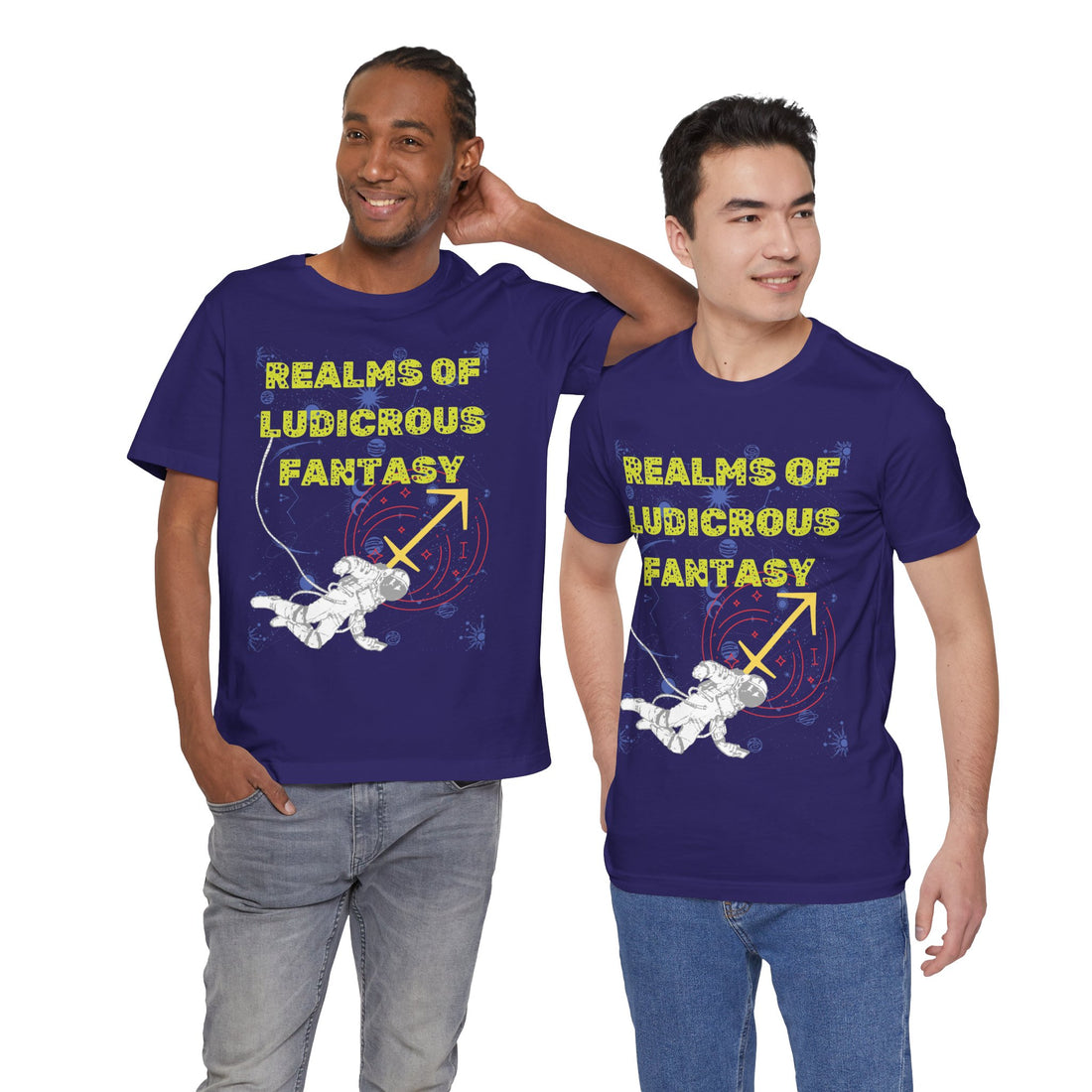 Fantasy Realm Typography Unisex Jersey Tee