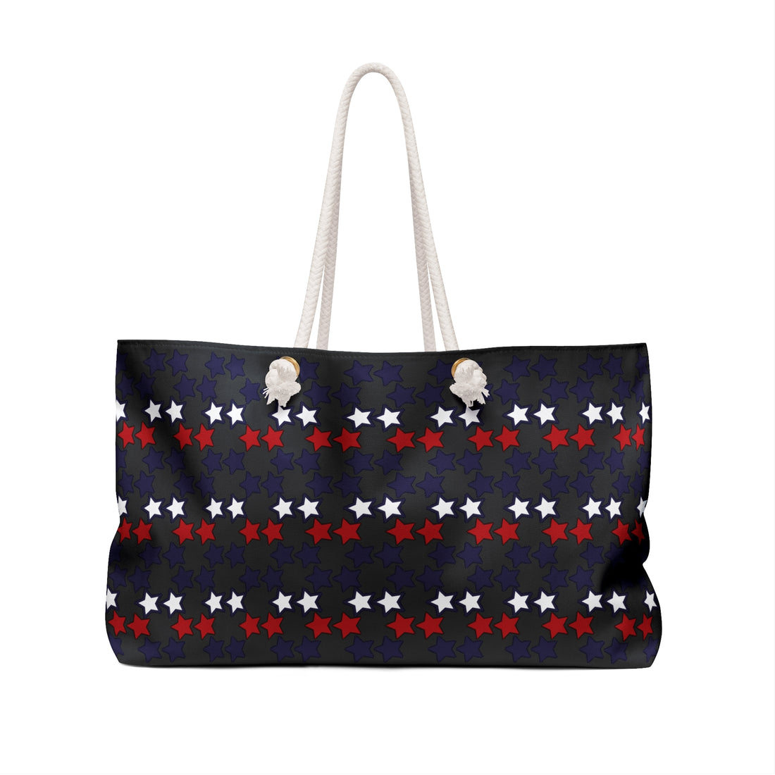 Black Starry Weekender Tote Bag