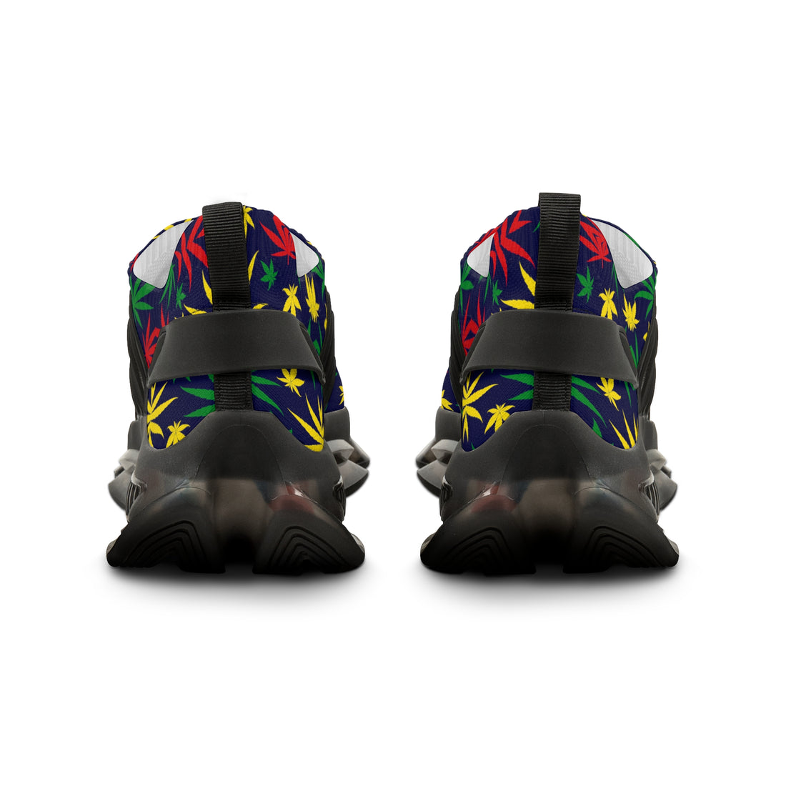 Ink Tropical Rasta Toned Men's Mesh Knit Sneakers