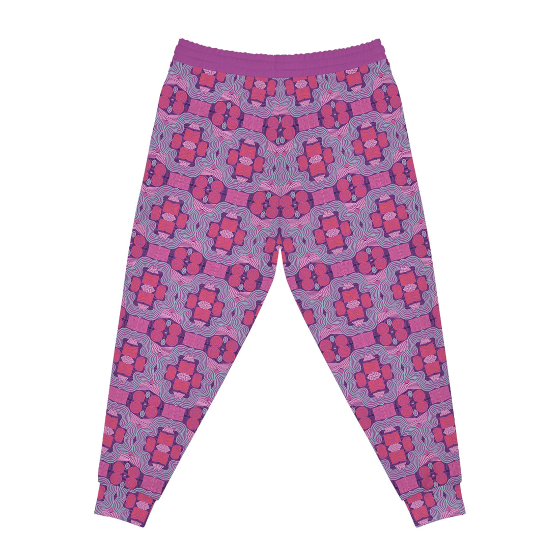 Lilac Bloom Geometric Print Unisex Joggers
