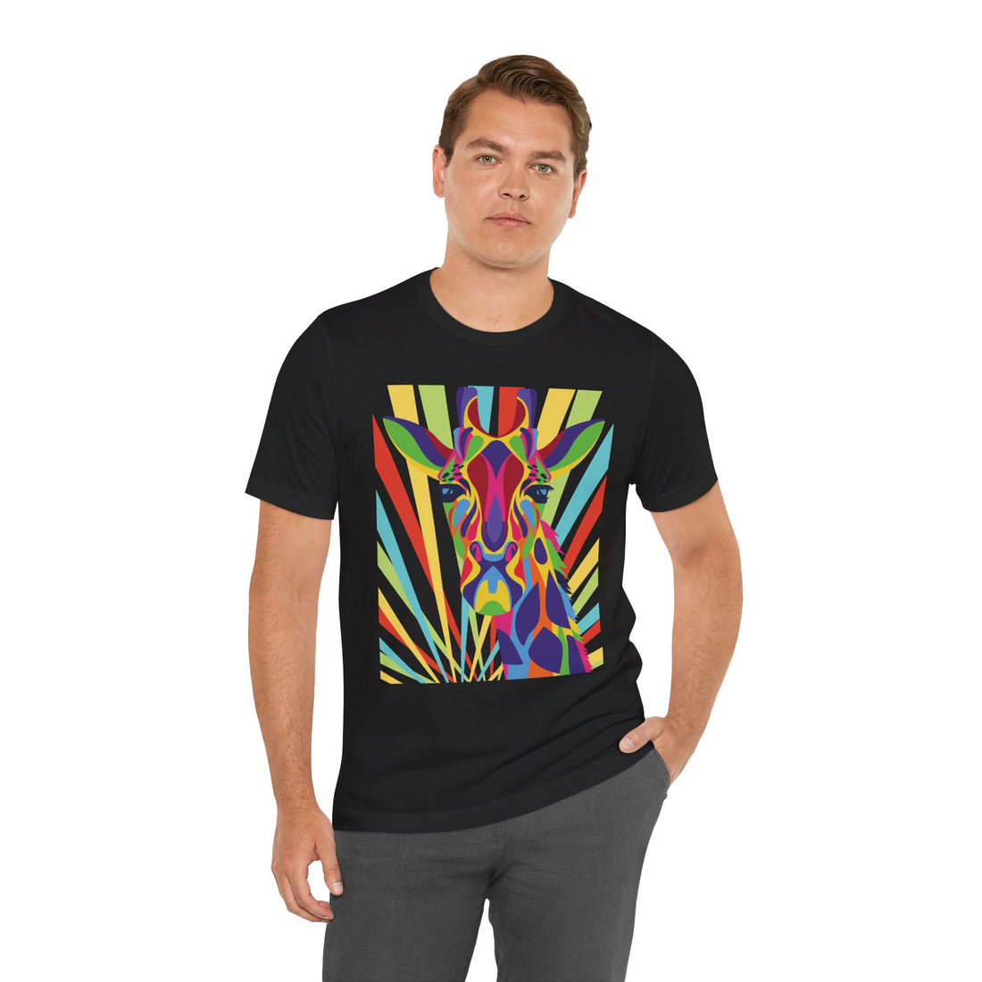 Giraffe Motif Unisex Jersey Tee